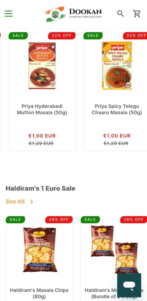 Indian Grocery Sale on Priya and Haldiram Products